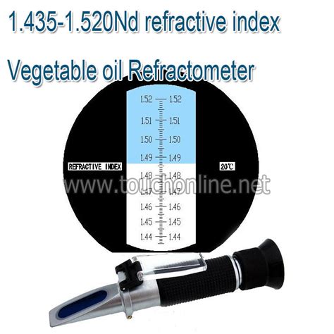 refractometer for edible oil|how to measure oil refractive index.